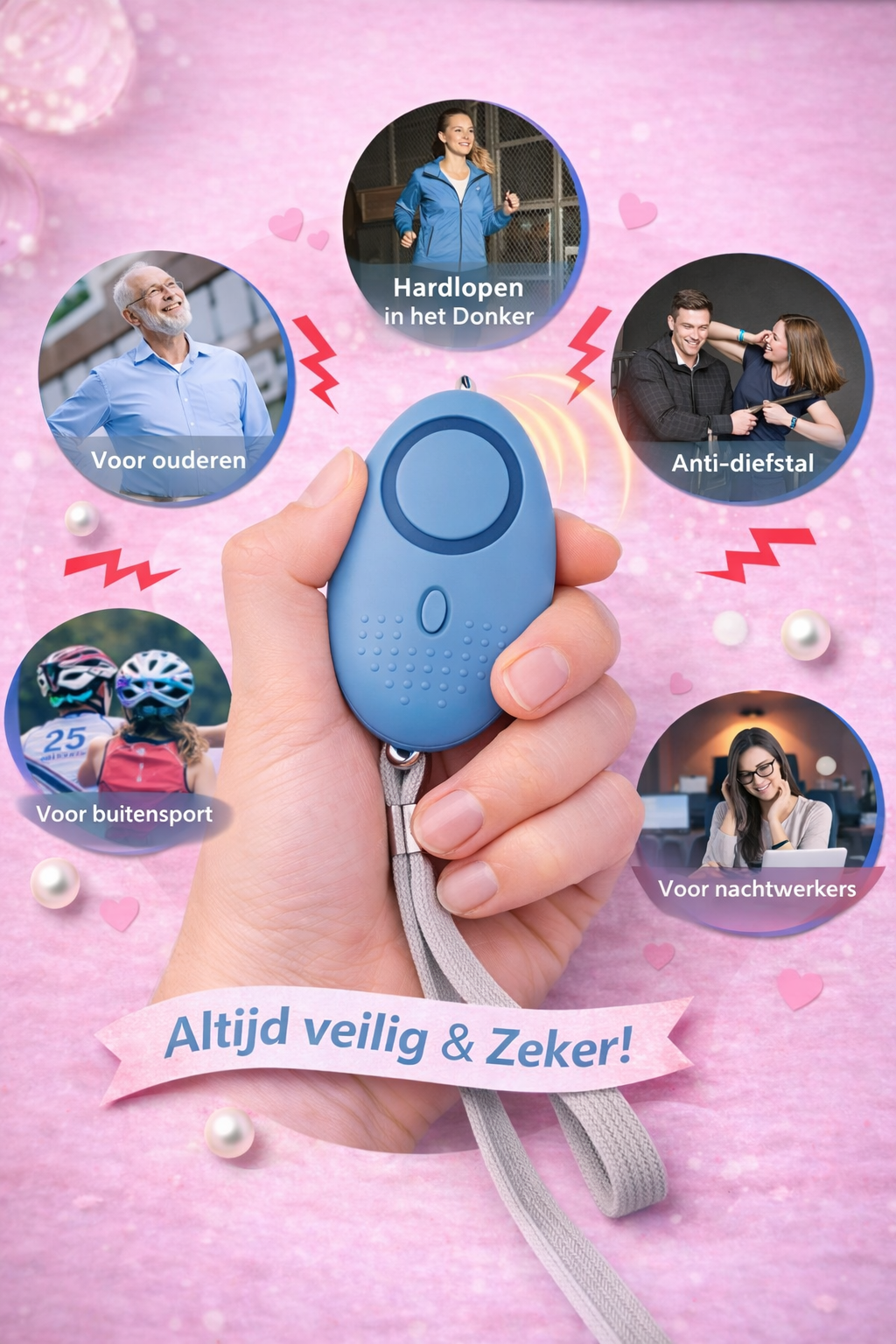 Persoonlijk alarm - blauw